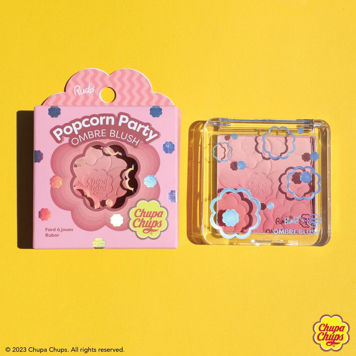 RUDE Chupa Chups Popcorn Party Ombre Blush - Berry Blast