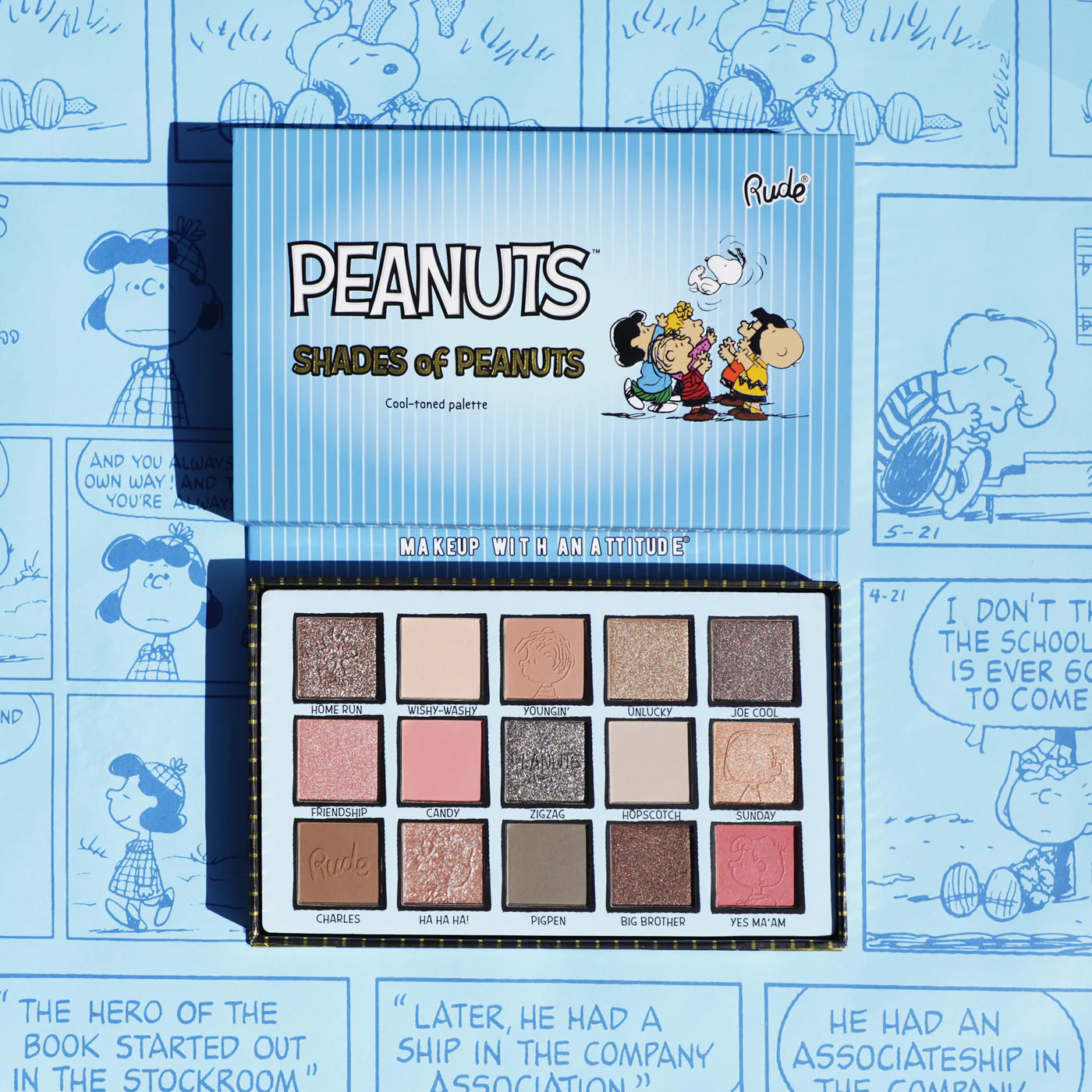 Rude Cosmetics - Peanuts Shades of Peanuts Palette Cool