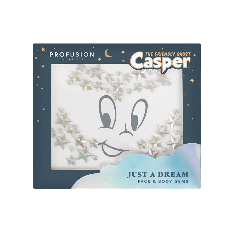 Profusion - Casper Cosmetic Bag & Glow In The Dark Face Gems