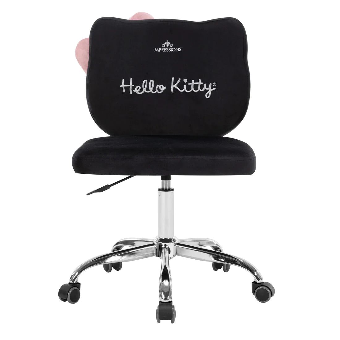 Impressions Vanity - Hello Kitty Kawaii Swivel Vanity Chair Black