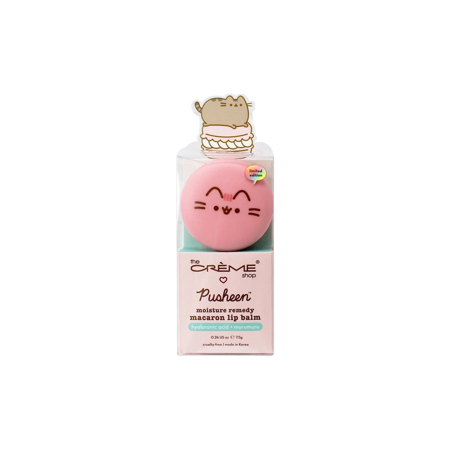 The Creme Shop Pusheen Strawberry Dream Moisture Remedy Macaron Lip