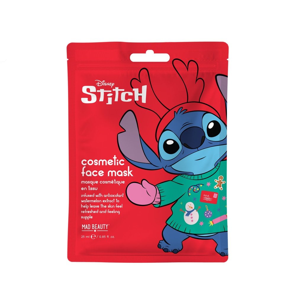 Mad Beauty - Disney Stitch At Christmas Face Mask
