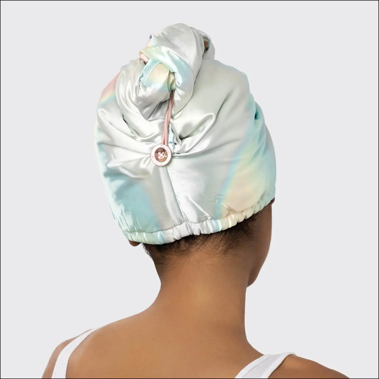 Kitsch - Satin-Wrapped Microfiber Hair Towel - Aura