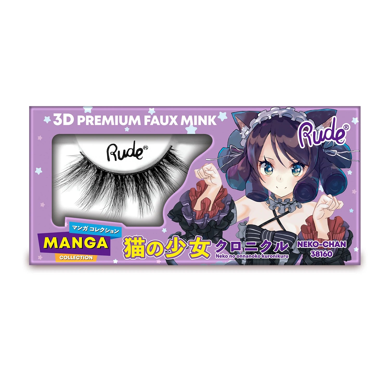 Rude Cosmetics - Manga 3D Faux Mink Lashes Neko-Chan