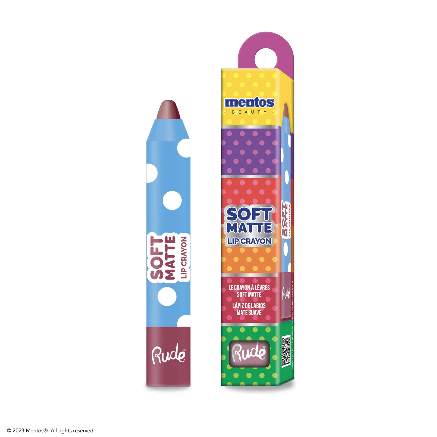 Rude Cosmetics - Mentos Soft Matte Lip Crayon Dark Cherry