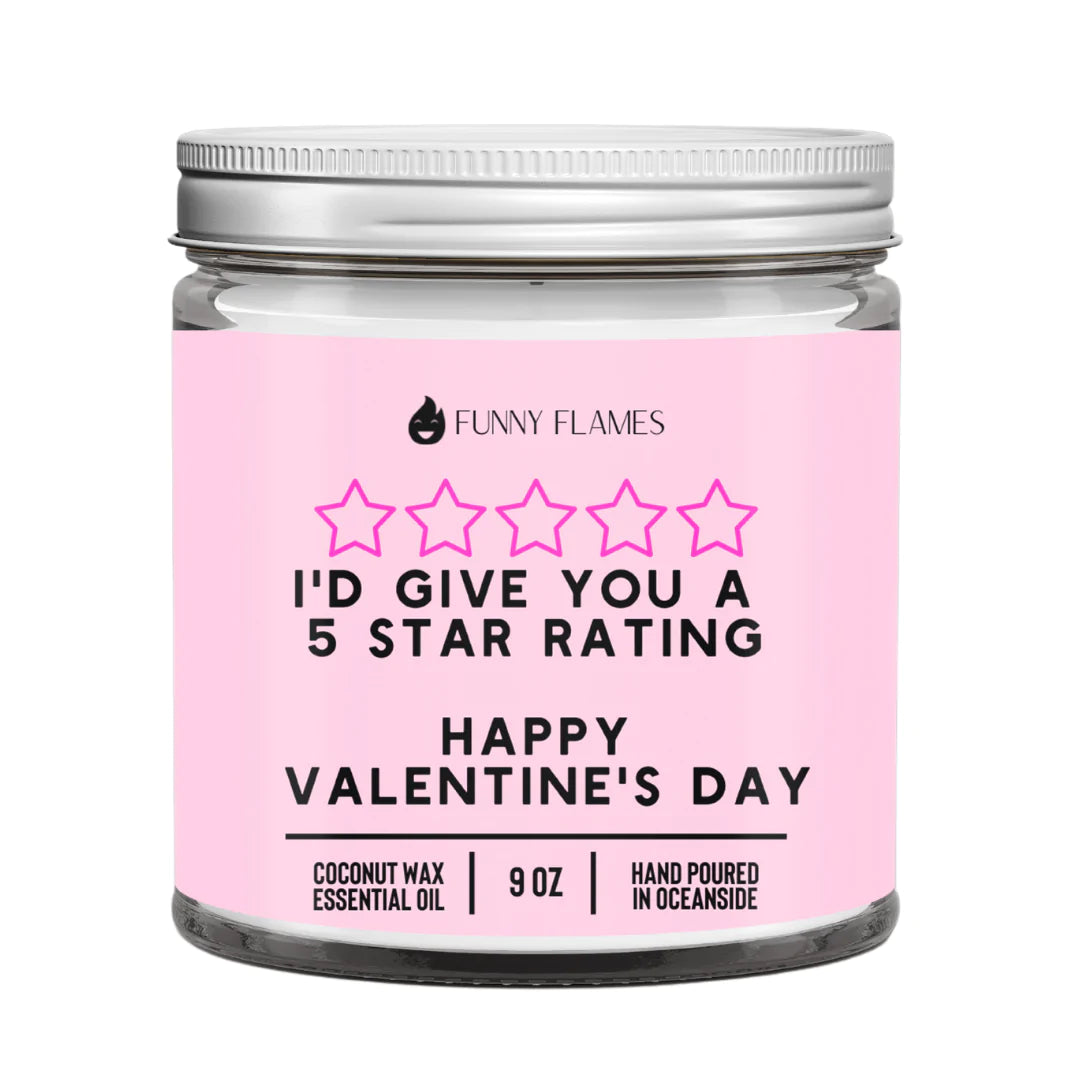Funny Flames Candle Co - I'd Give You A 5 Star Rating Candle