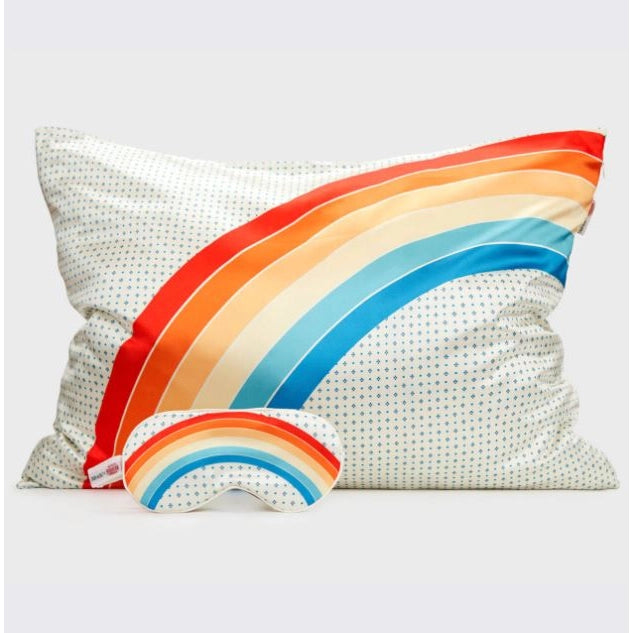 Kitsch - Satin Pillowcase - Stranger Things Rainbow Room Pillowcase + Eye Mask 2pc Set