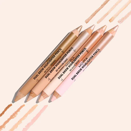 Moira Beauty - Dual Brow Highlighter Pencil Nude Beige