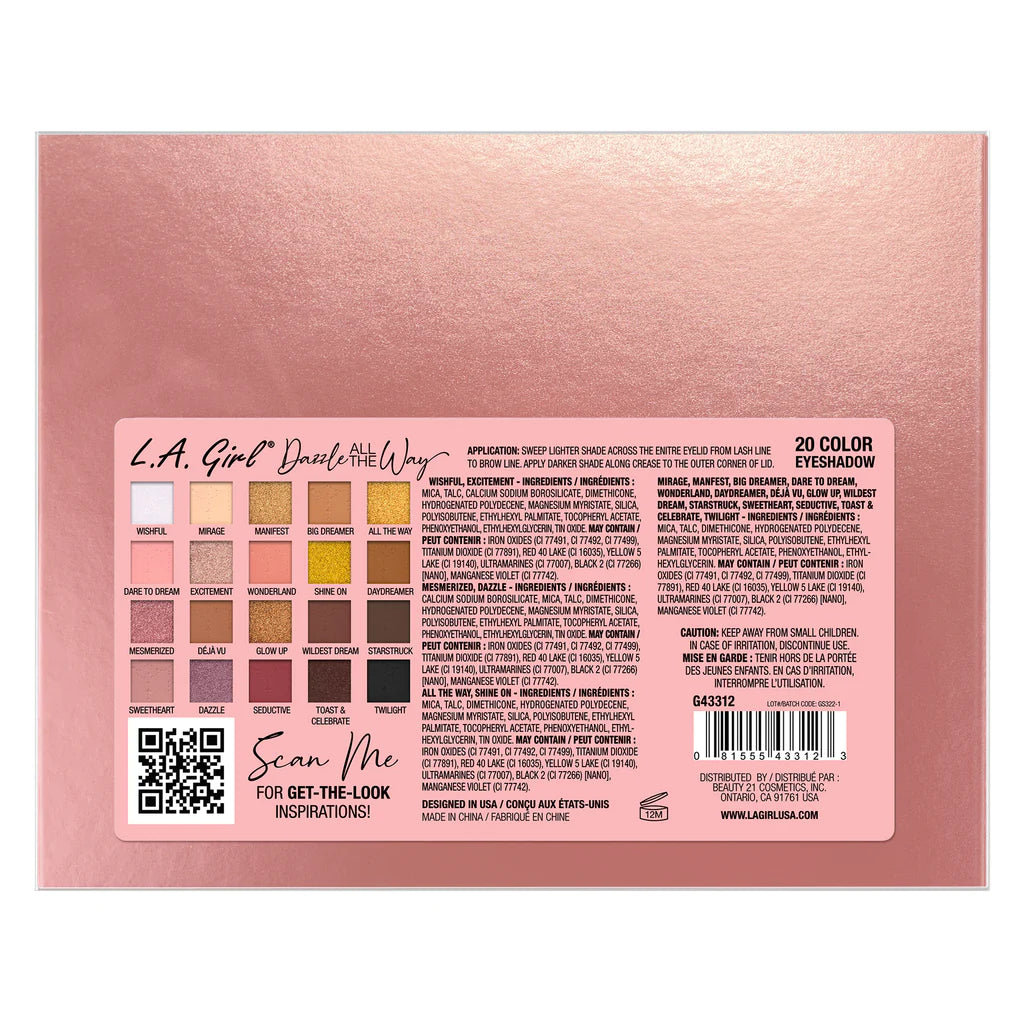 L.A. Girl - Dazzle All The Way Palette