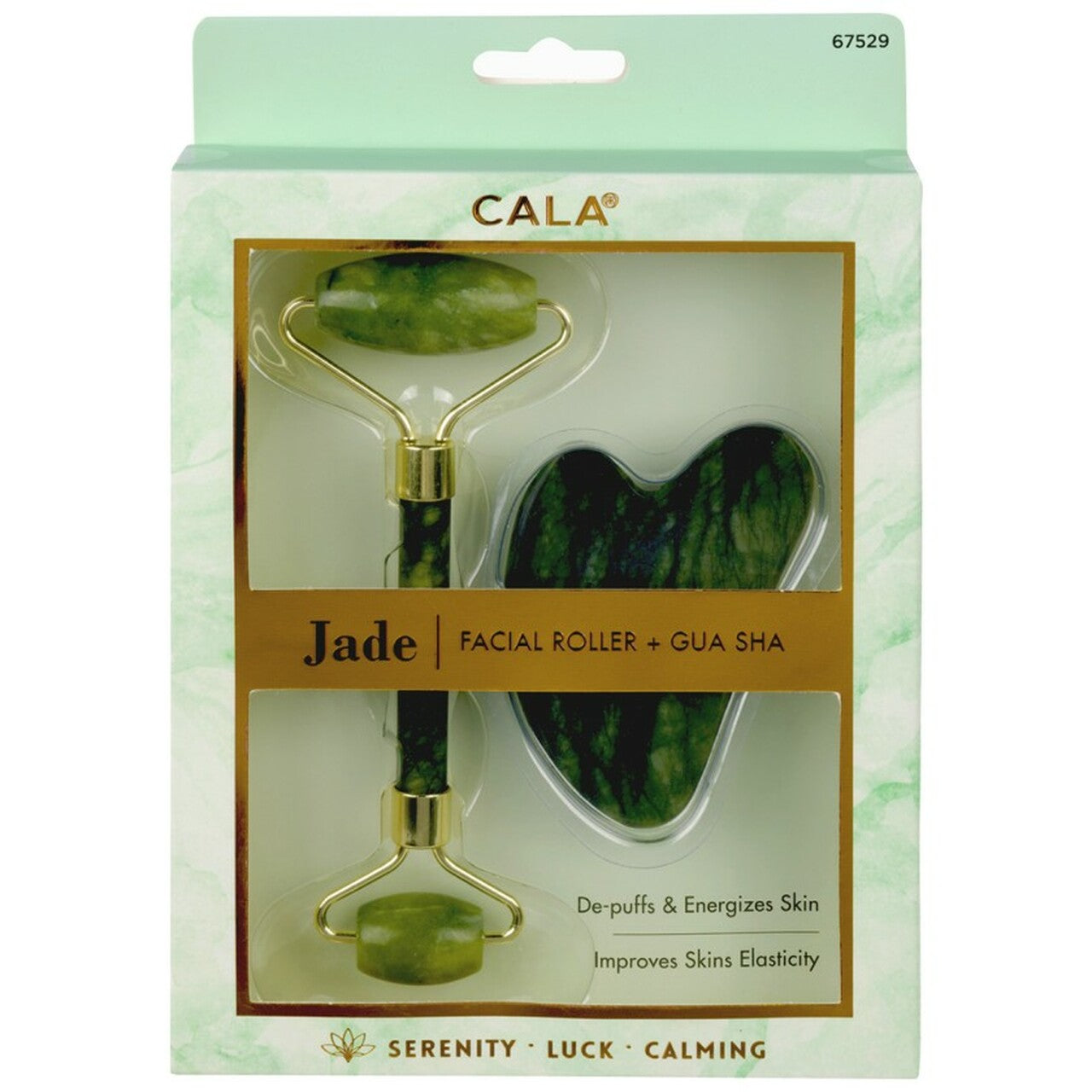 Cala - Jade Roller + Gua Sha Set