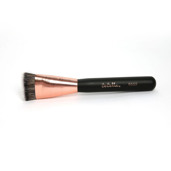 BeBella Cosmetics - Rose Gold Flat Contour Brush