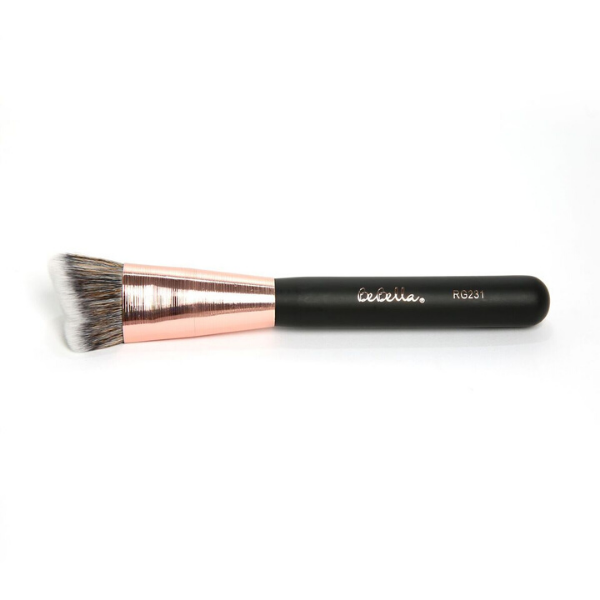 BeBella Cosmetics - Rose Gold Angled Buffer Brush