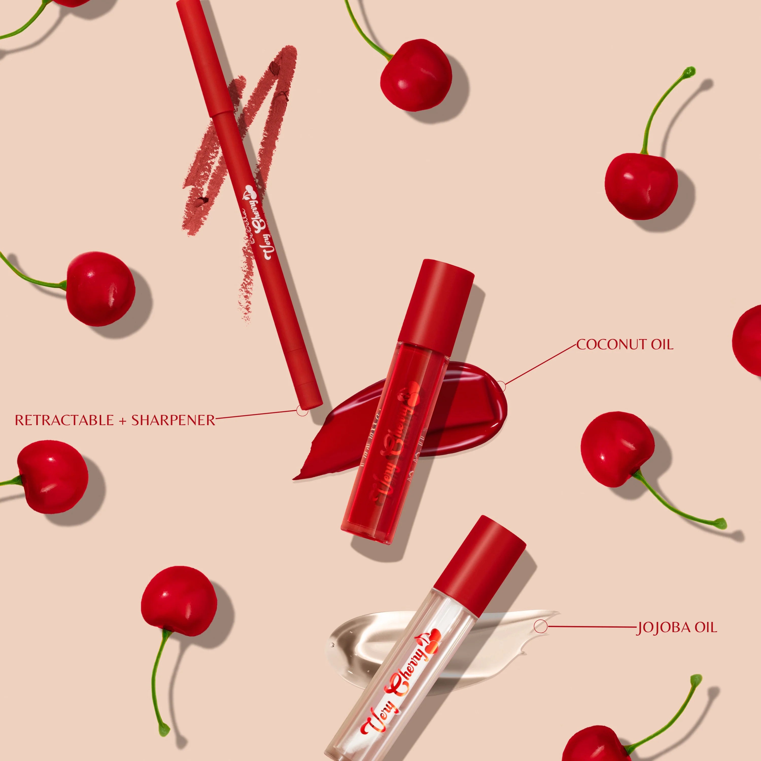 BeBella Cosmetics - Sweet Cherry Lip Trio