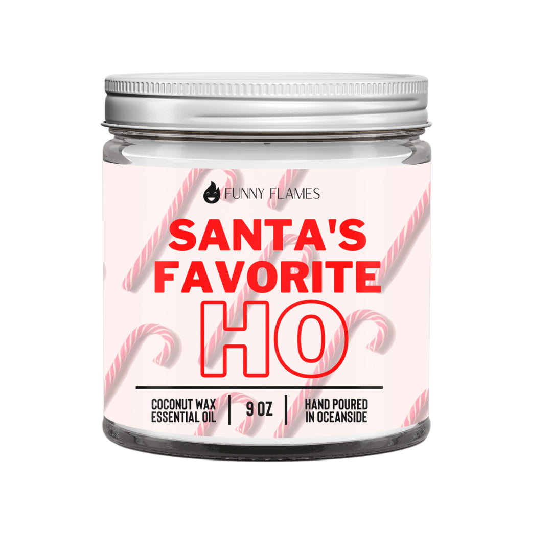 Funny Flames Candle Co - Santa's Favorite Ho