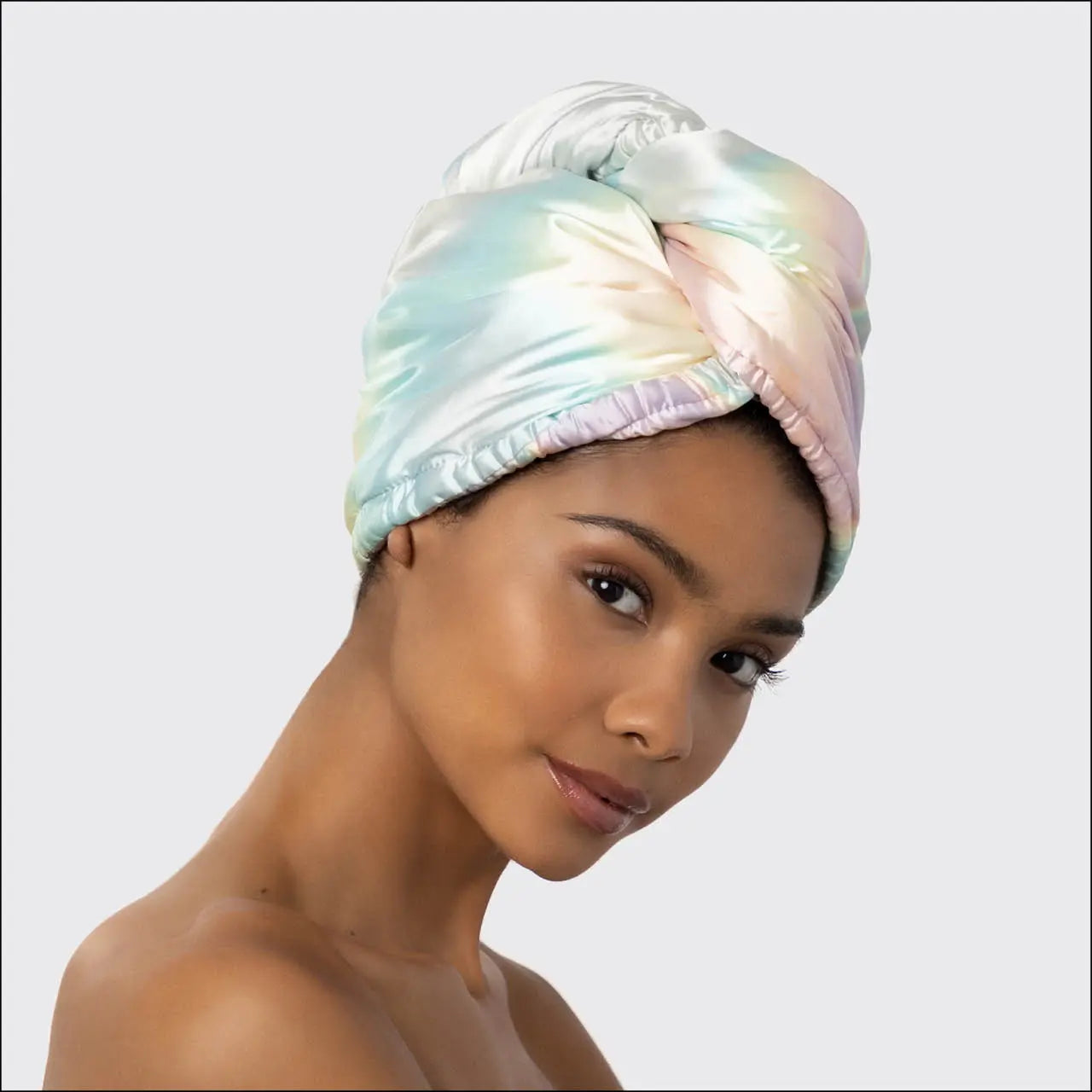 Kitsch - Satin-Wrapped Microfiber Hair Towel - Aura
