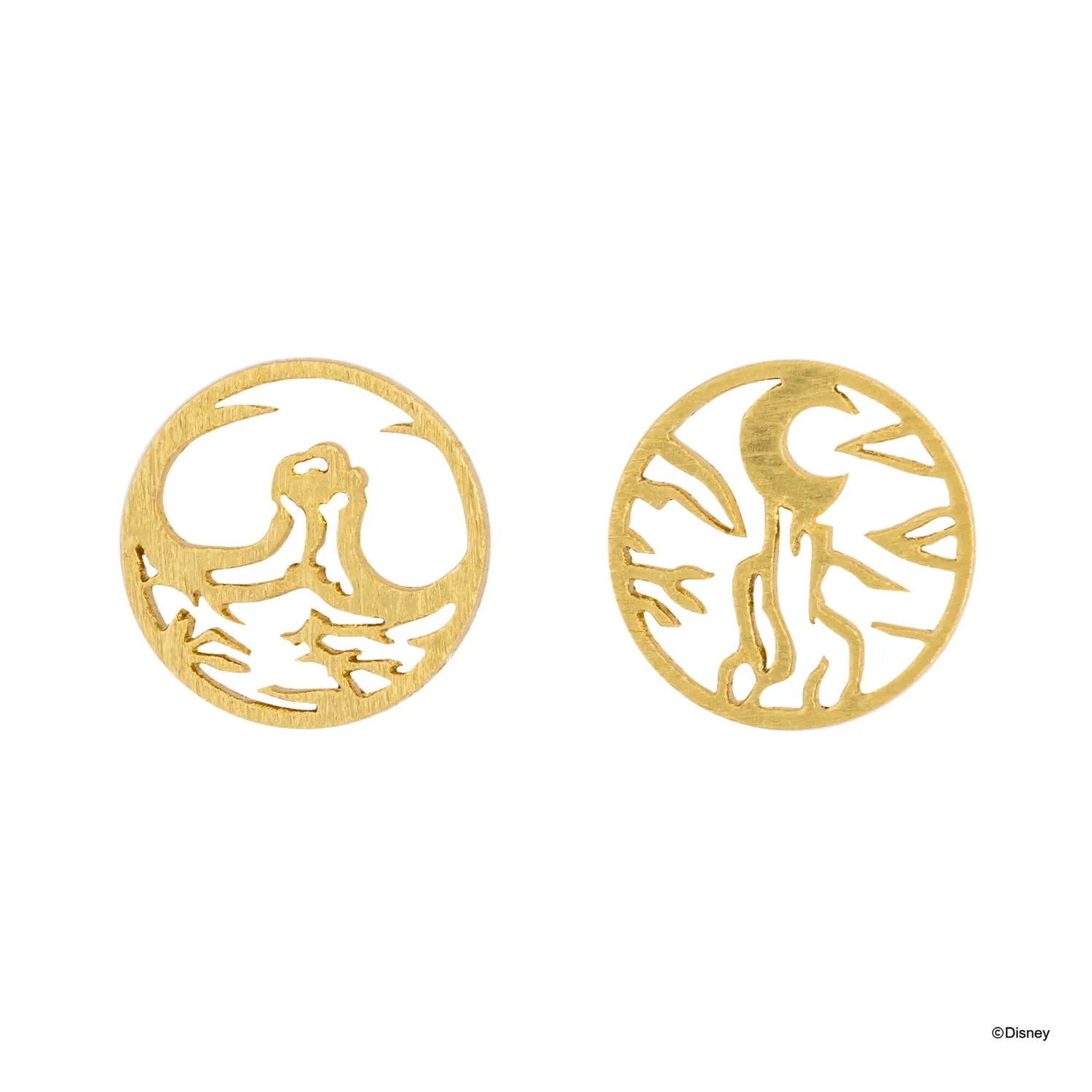 Short Story - The Lion King Earring Scar's Outlands Stencil Gold