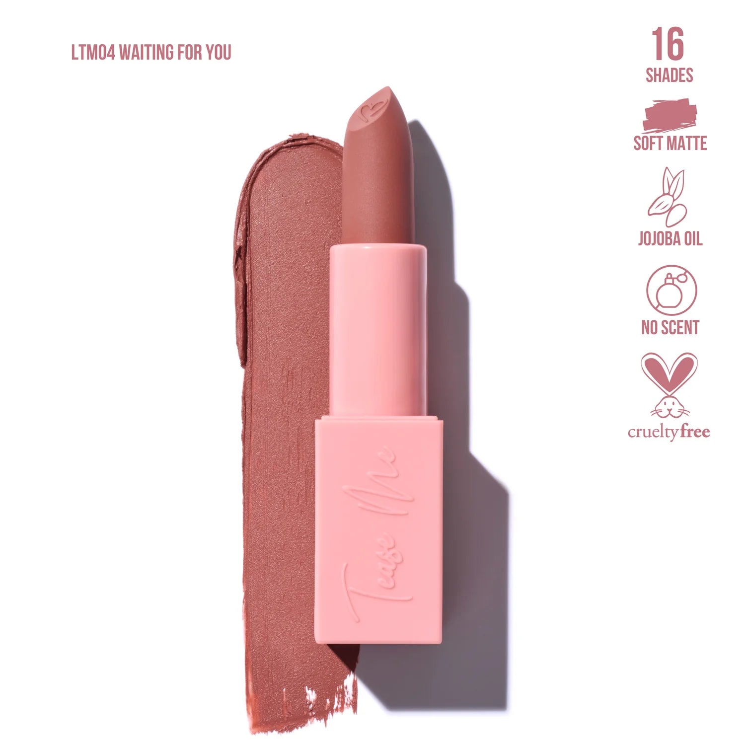 Beauty Creations - Tease Me Collection Lipstick - Waiting For You