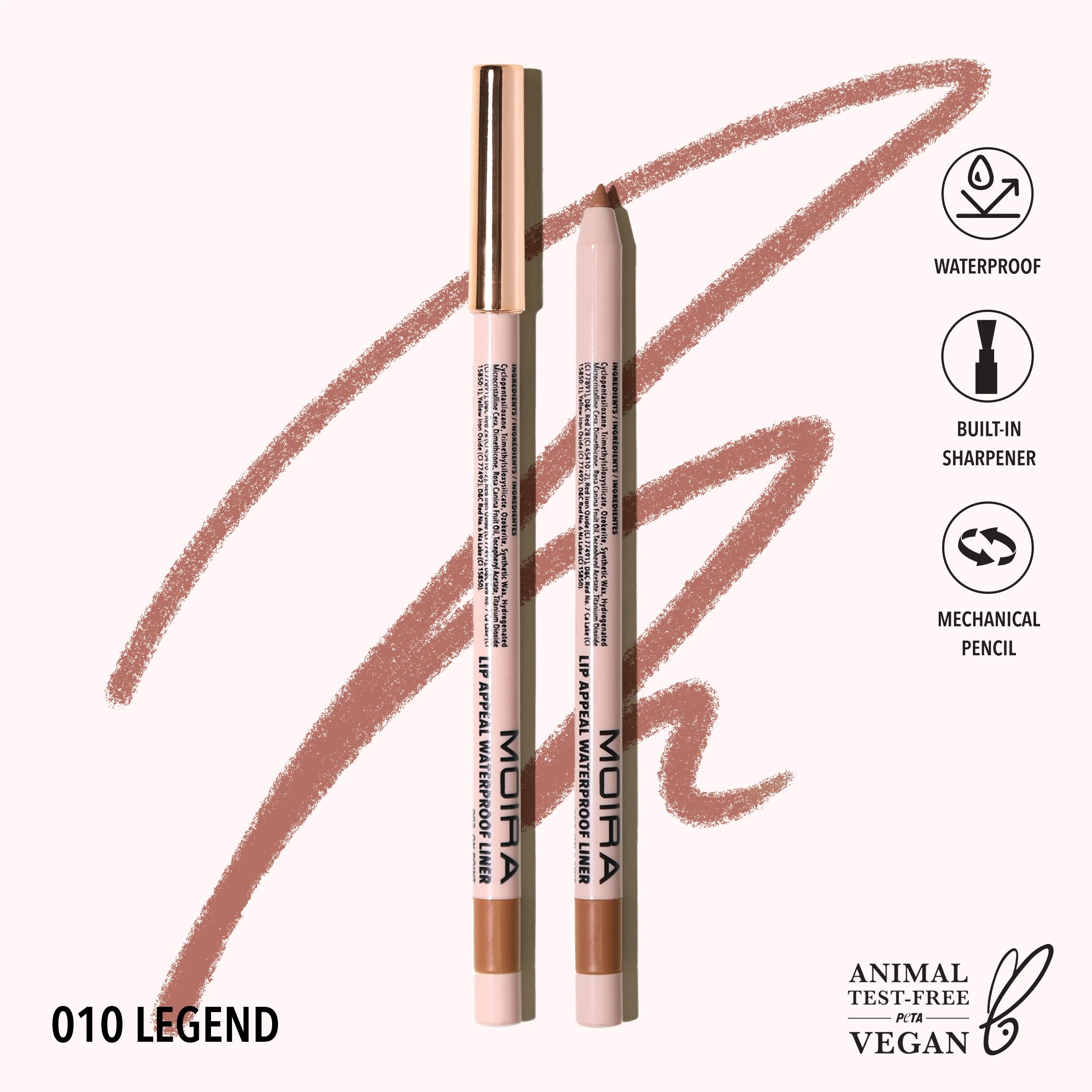 Moira Beauty - Lip Appeal Waterproof Liner Legend