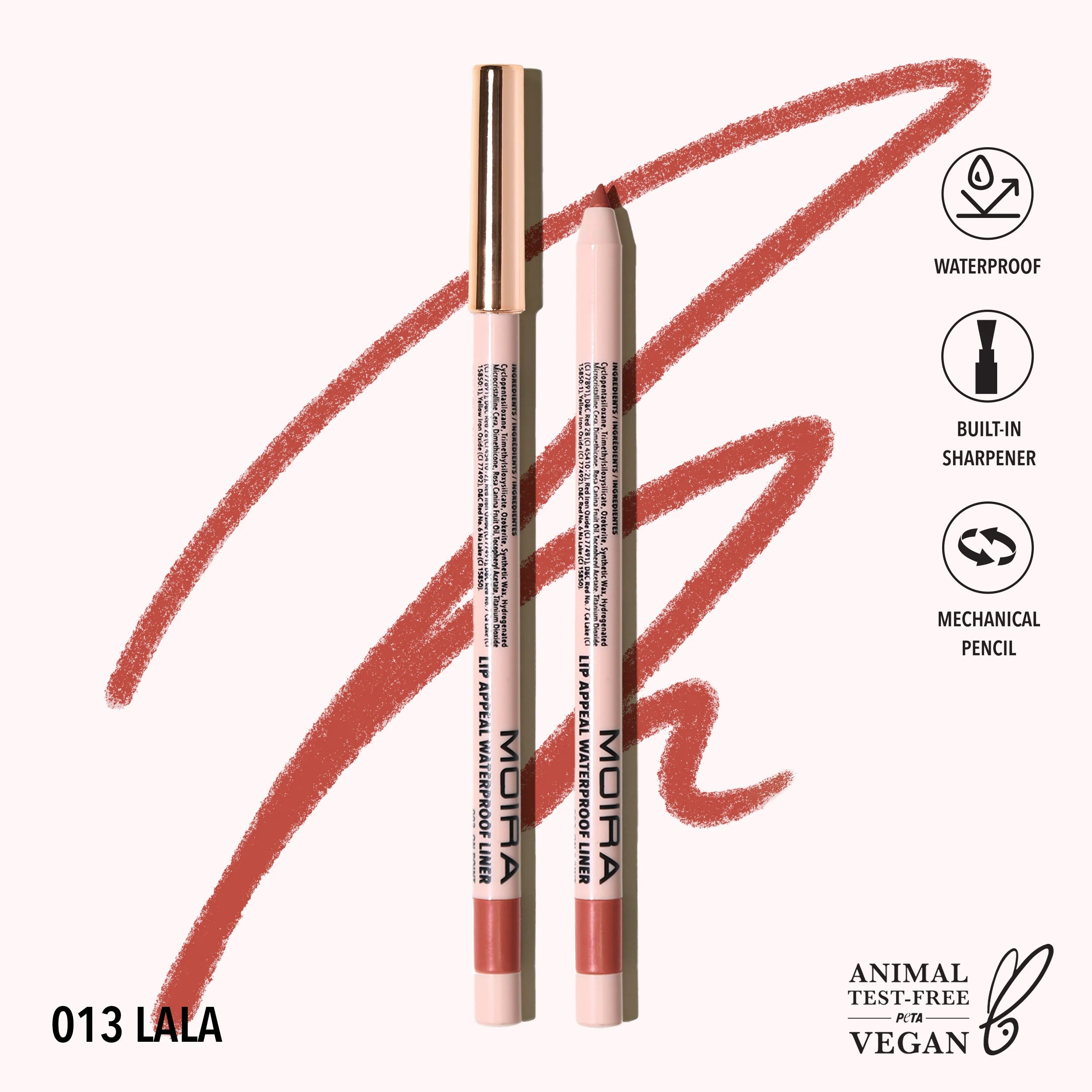 Moira Beauty - Lip Appeal Waterproof Liner Lala