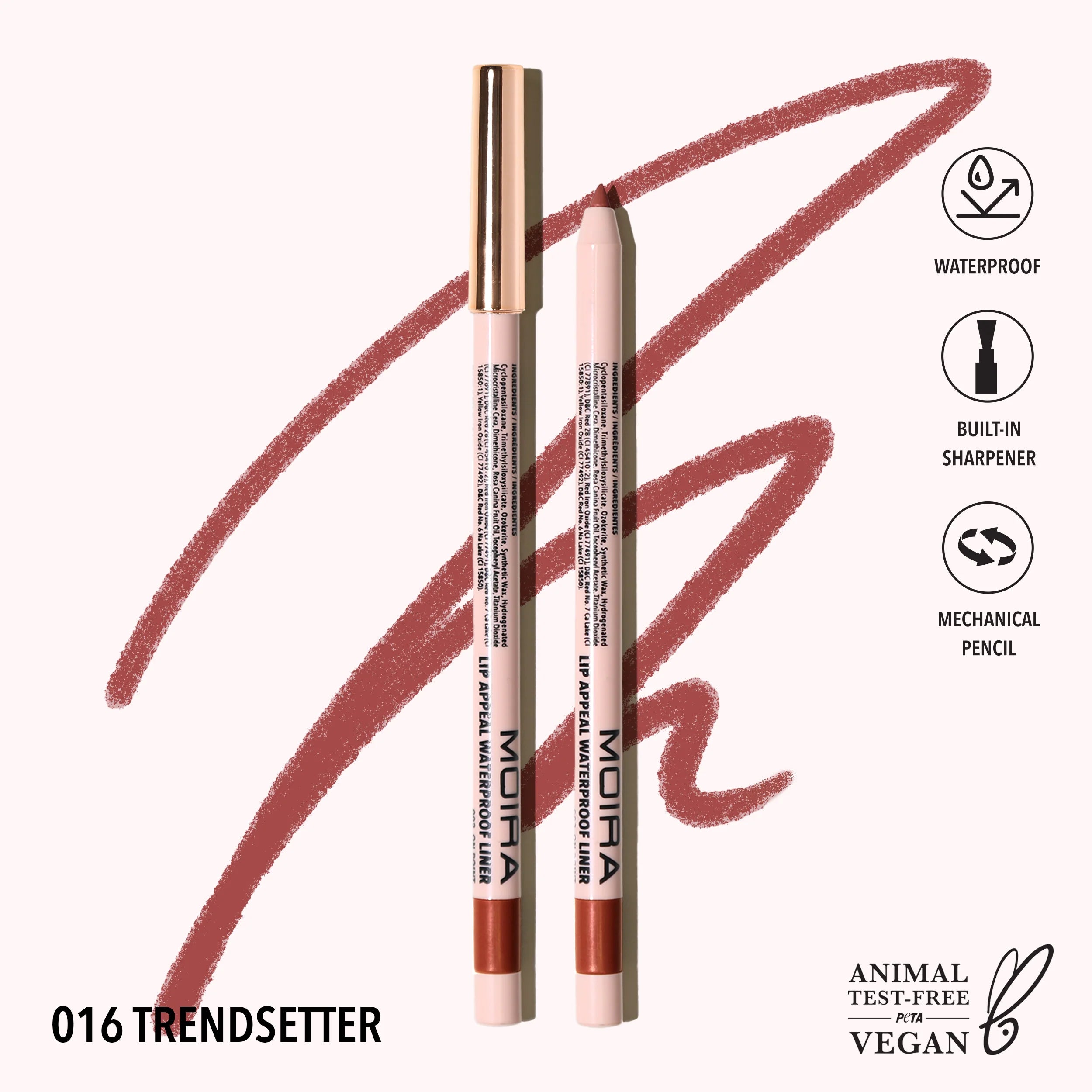 Moira Beauty - Lip Appeal Waterproof Liner Trendsetter