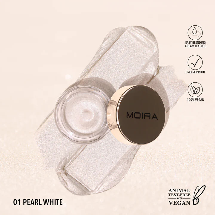 Moira Beauty - Everlust Shimmer Cream Shadow Pearl White