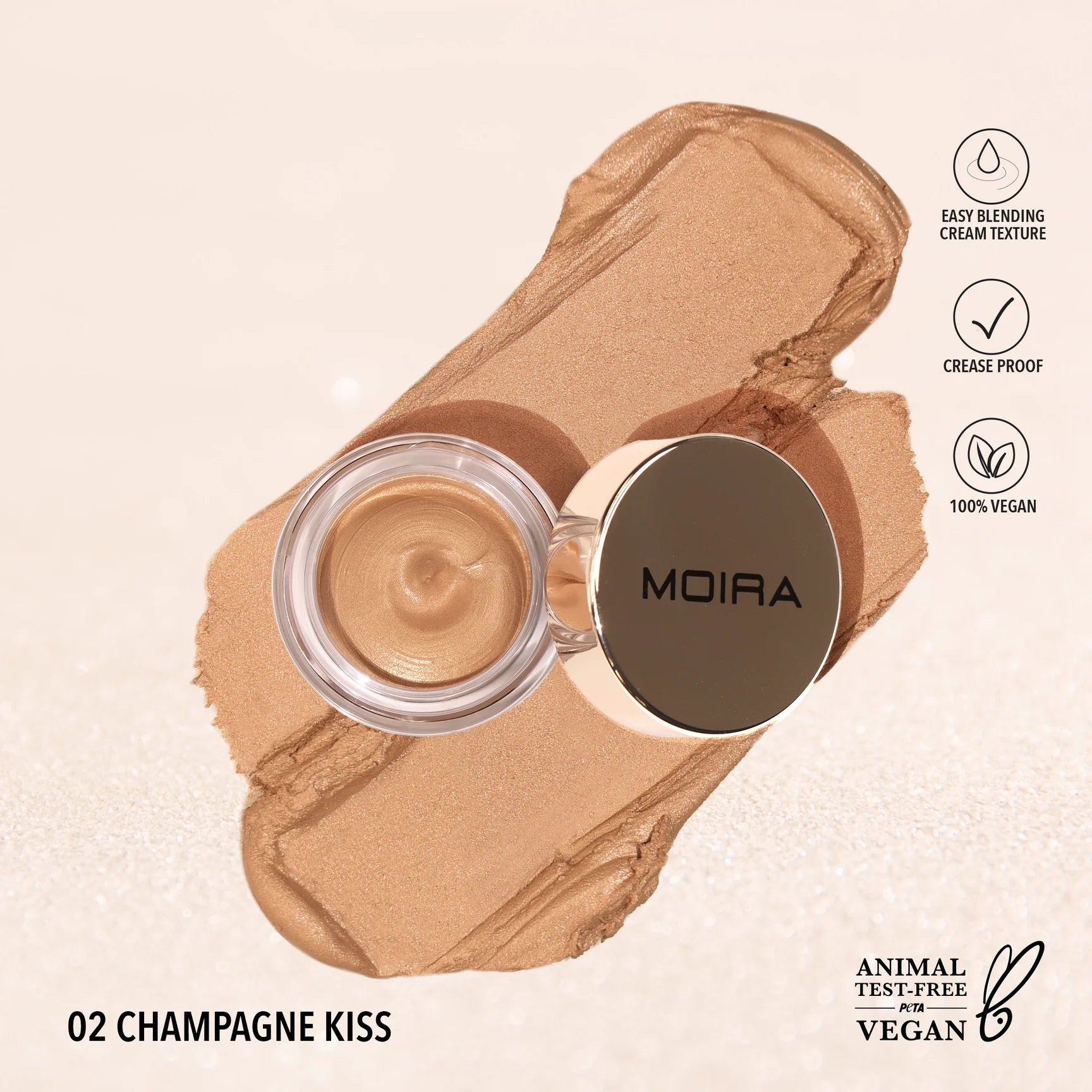 Moira Beauty - Everlust Shimmer Cream Shadow Champagne Kiss