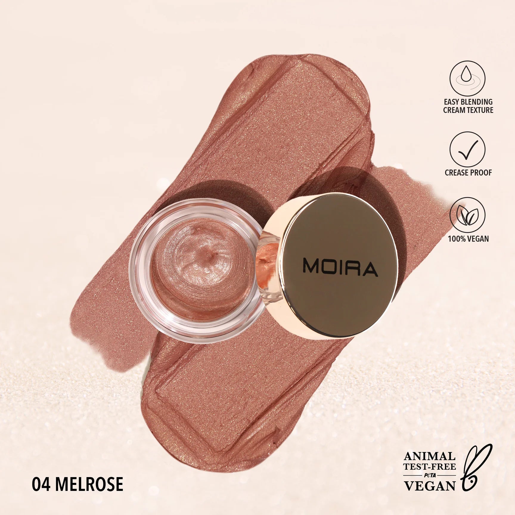 Moira Beauty - Everlust Shimmer Cream Shadow Melrose