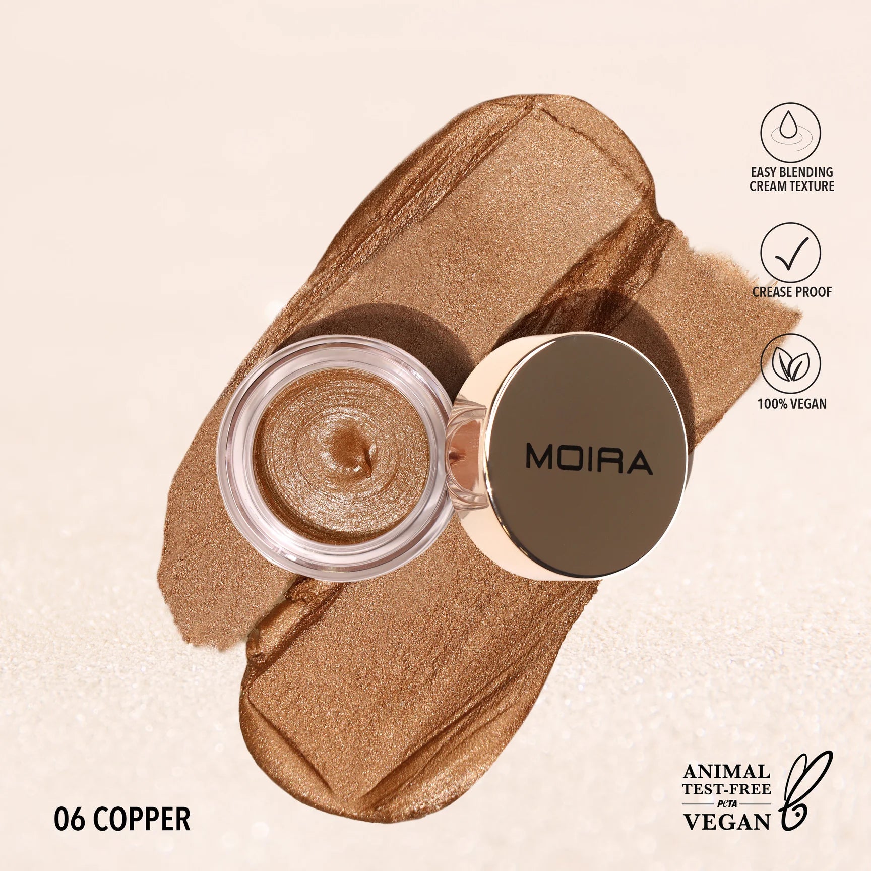 Moira Beauty - Everlust Shimmer Cream Shadow Copper