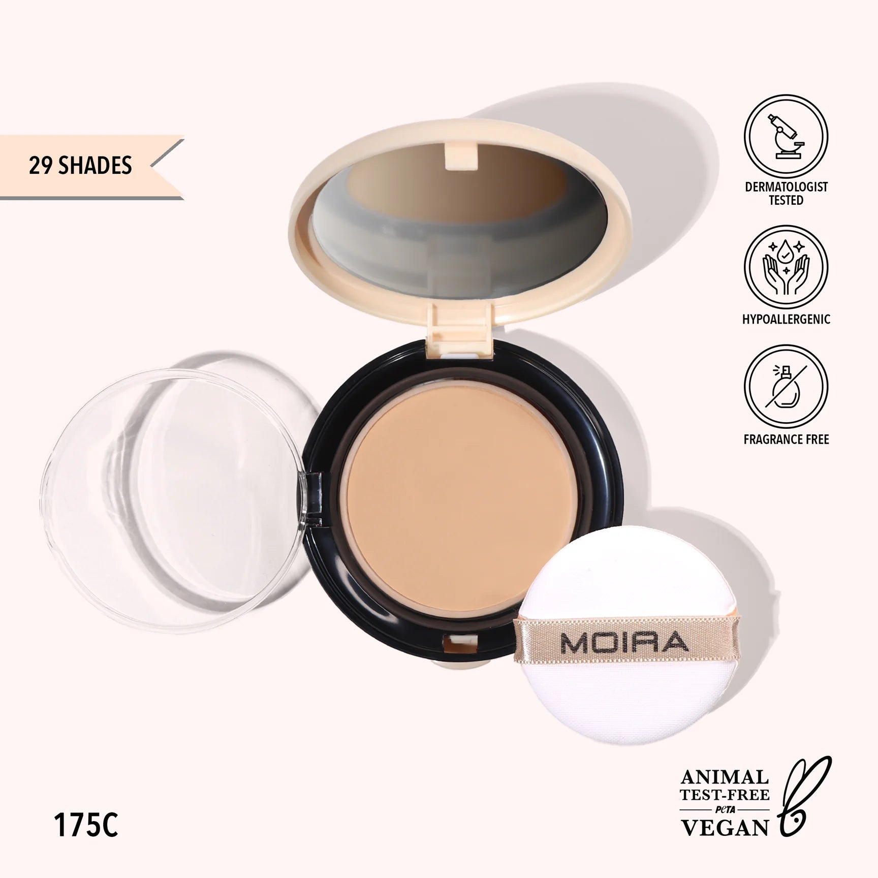 Moira Beauty - Complete Wear Powder Foundation 175C
