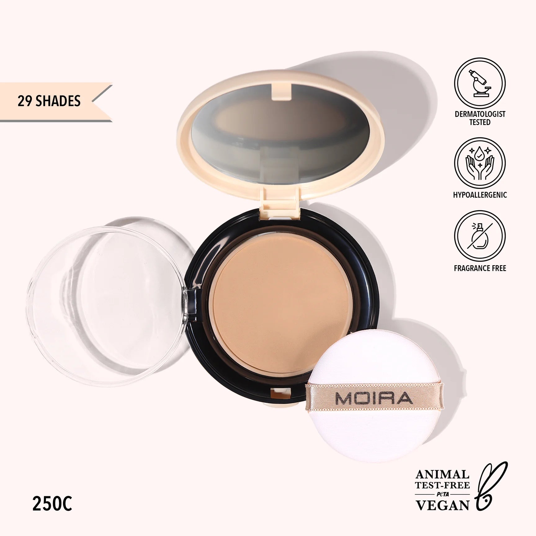 Moira Beauty - Complete Wear Powder Foundation 250C