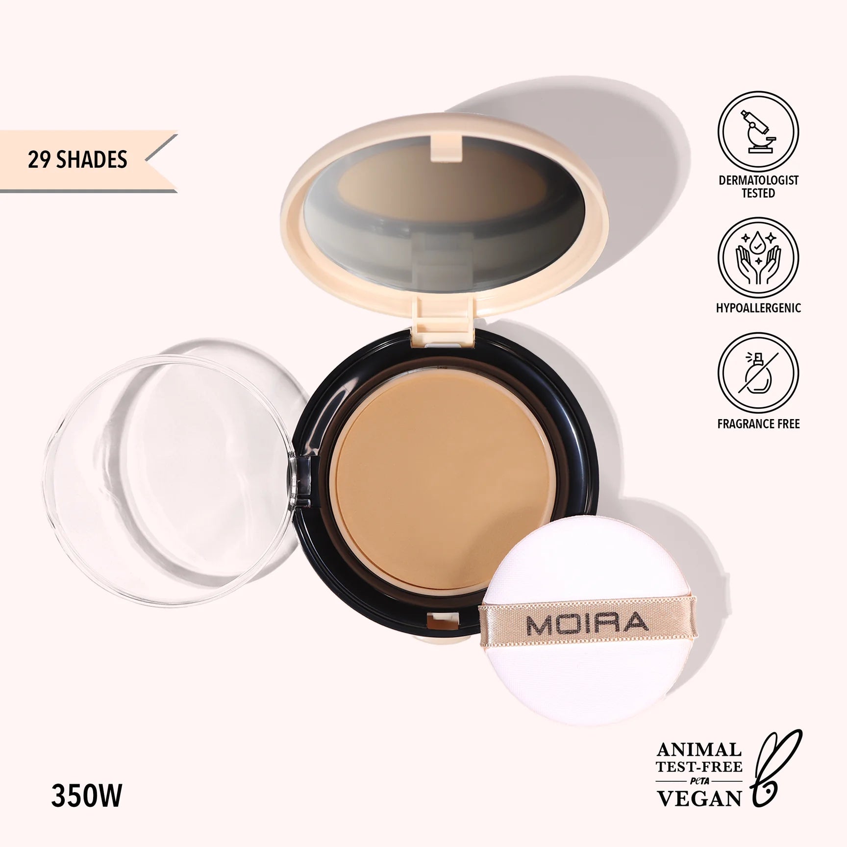Moira Beauty - Complete Wear Powder Foundation 350W