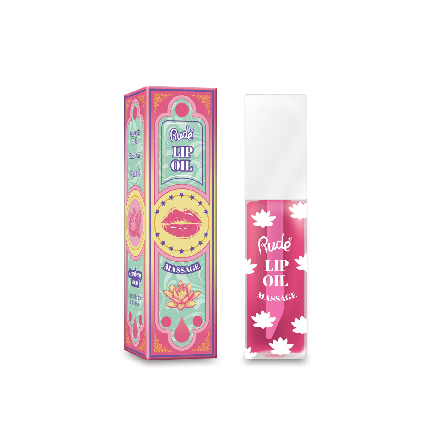 Rude Cosmetics - Lip Oil Massage Strawberry Sauna