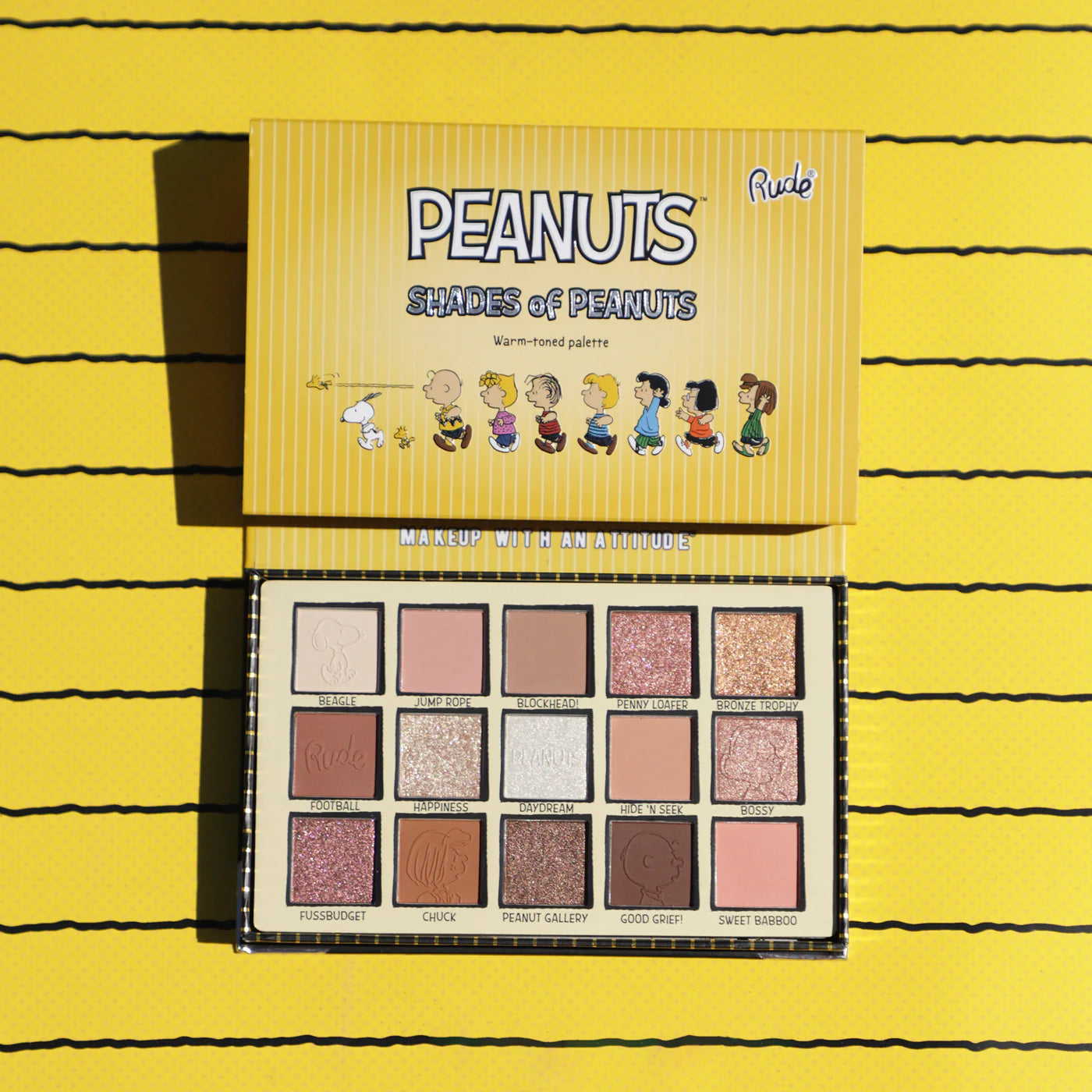 Rude Cosmetics - Peanuts Shades of Peanuts Palette Warm