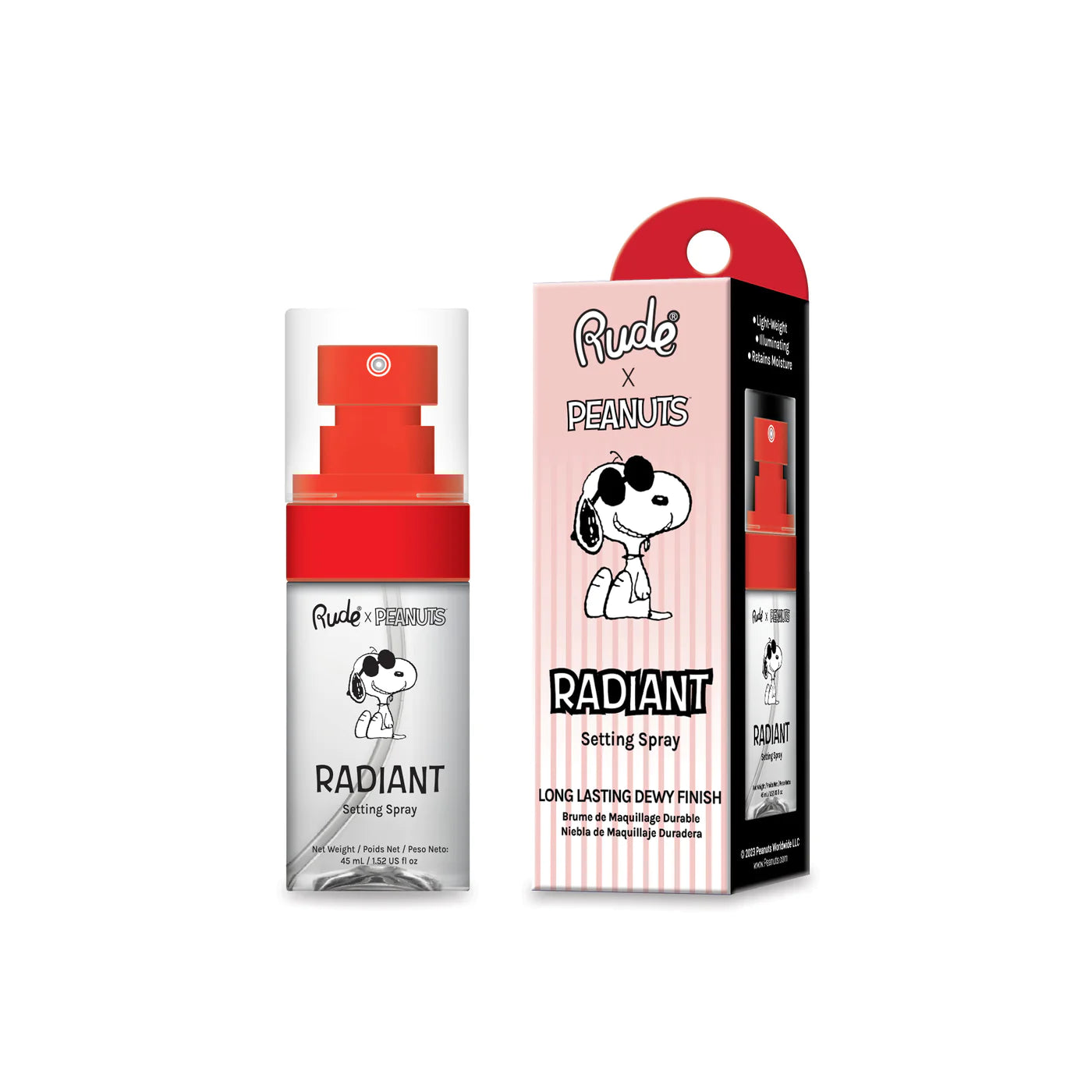 Rude Cosmetics - Peanuts Radiant Setting Spray
