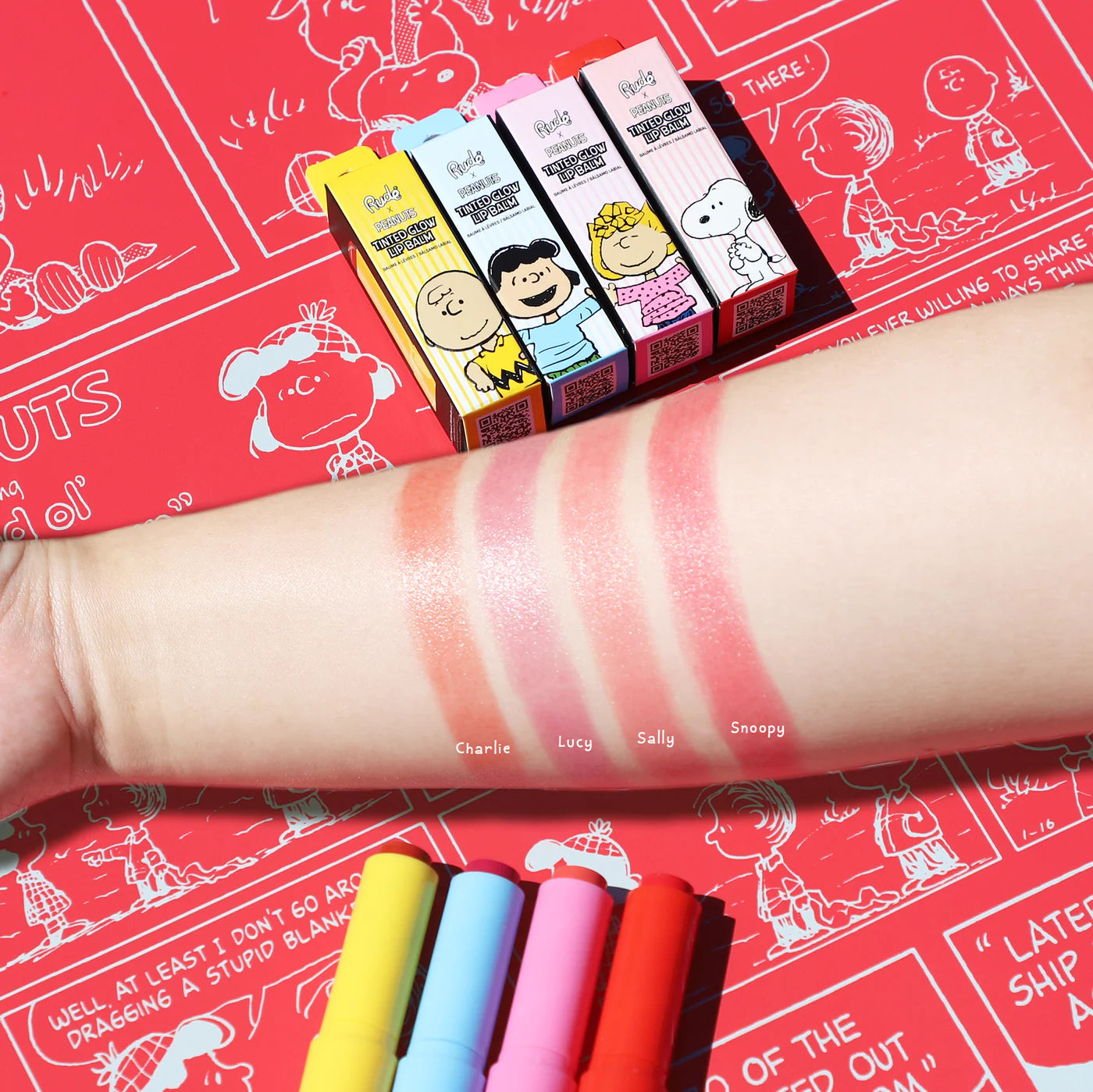 Rude Cosmetics - Peanuts Tinted Glow Lip Balm Lucy