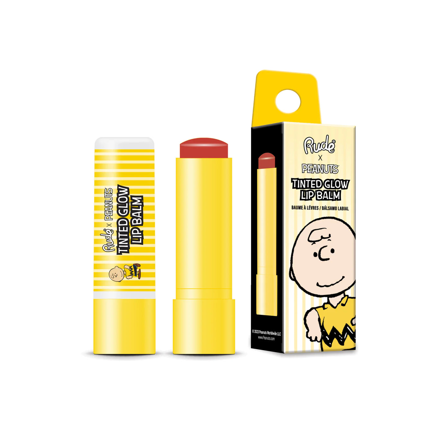 Rude Cosmetics - Peanuts Tinted Glow Lip Balm Charlie