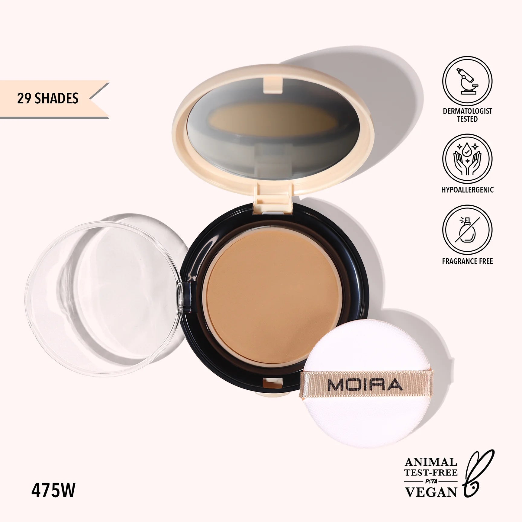 Moira Beauty - Complete Wear Powder Foundation 475W