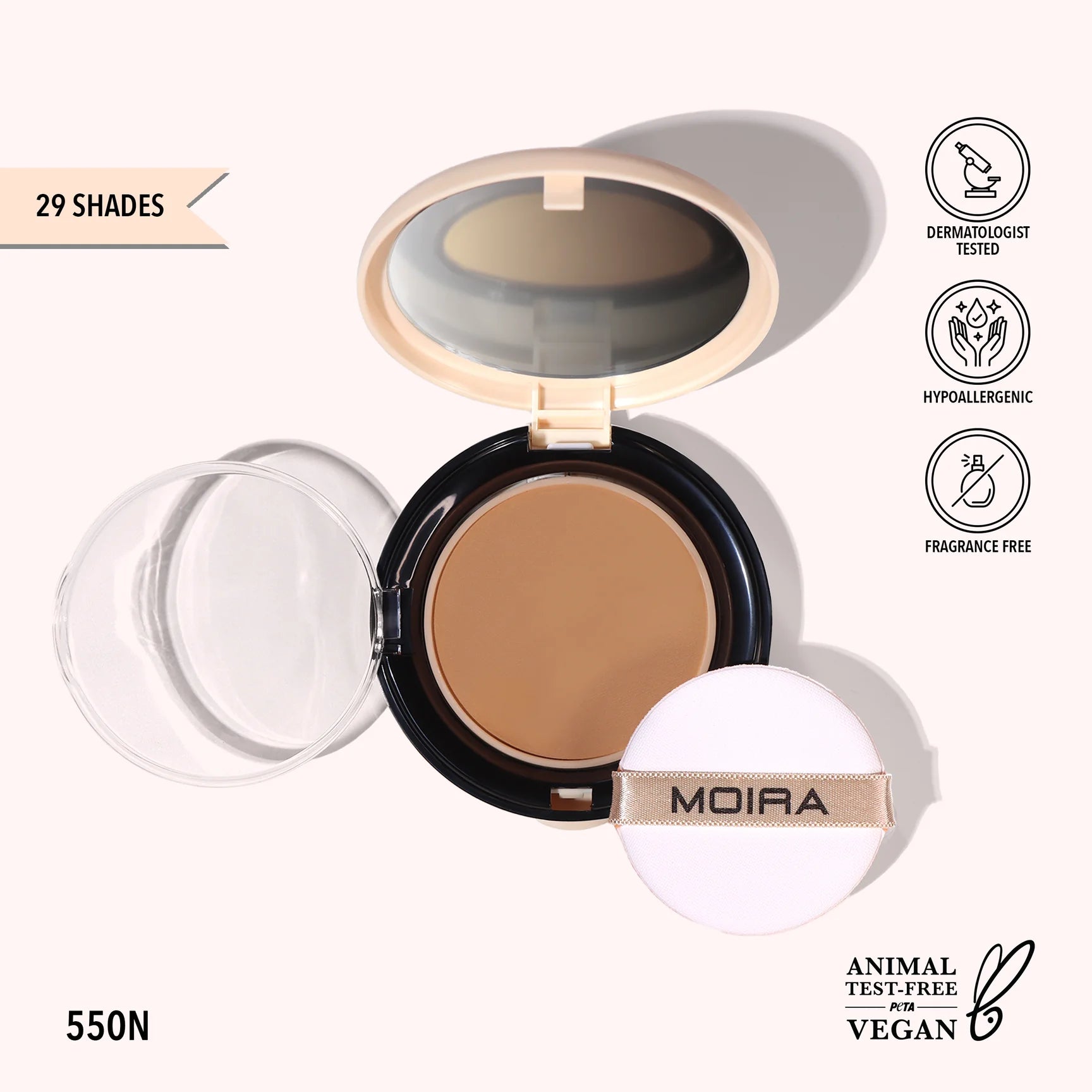 Moira Beauty - Complete Wear Powder Foundation 550N