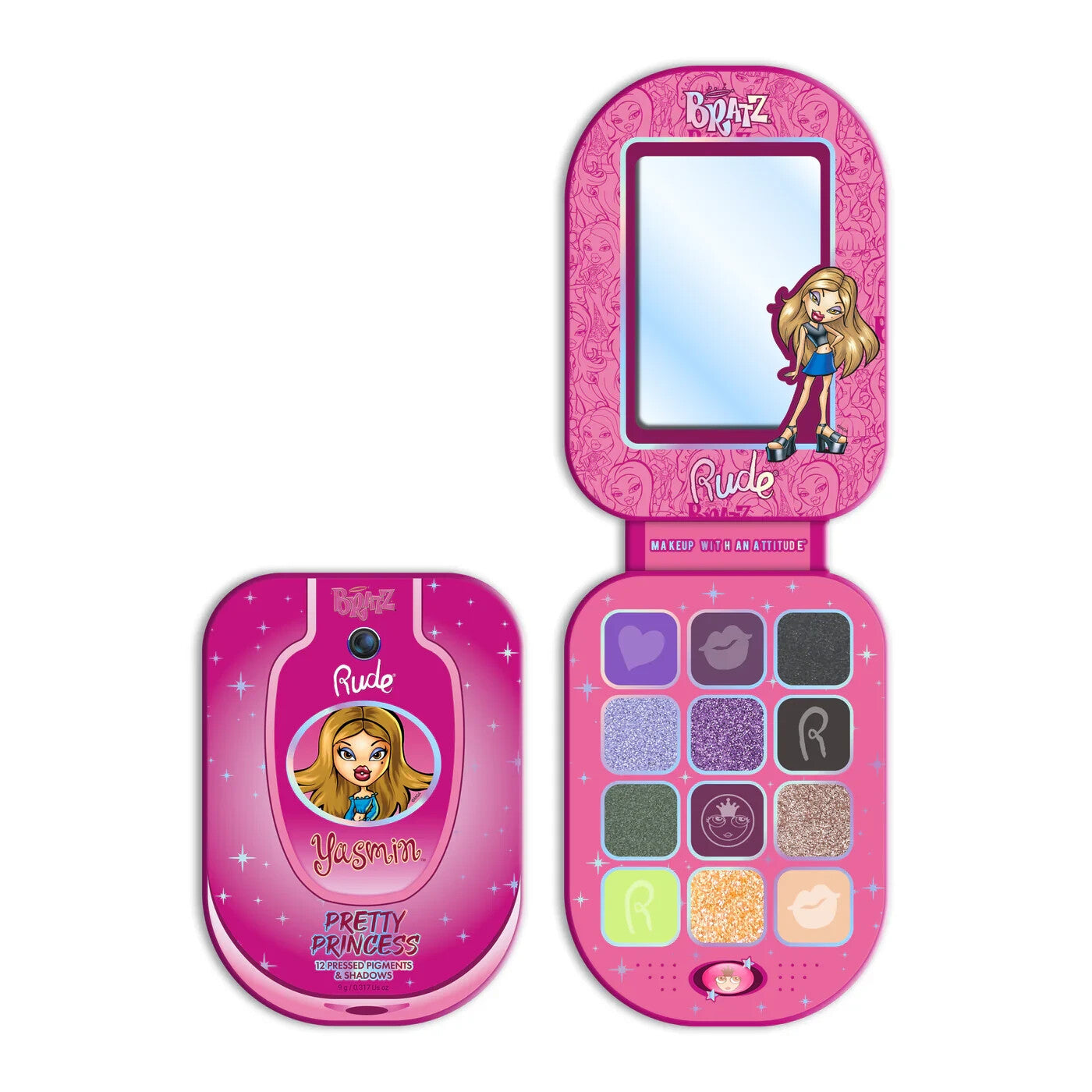 Rude Cosmetics - Bratz Yasmin Eyeshadow Palette - Pretty Princess