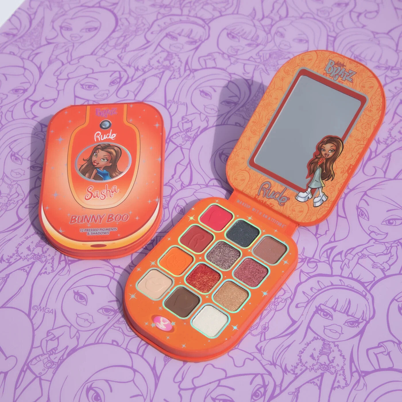 Rude Cosmetics - Bratz Jade Eyeshadow Palette - Kool Kat