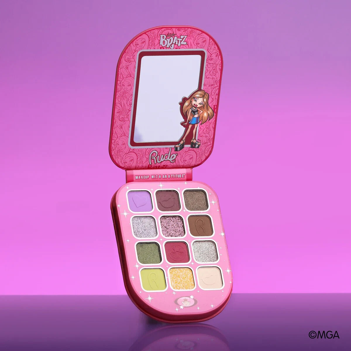 Rude Cosmetics - Bratz Yasmin Eyeshadow Palette - Pretty Princess