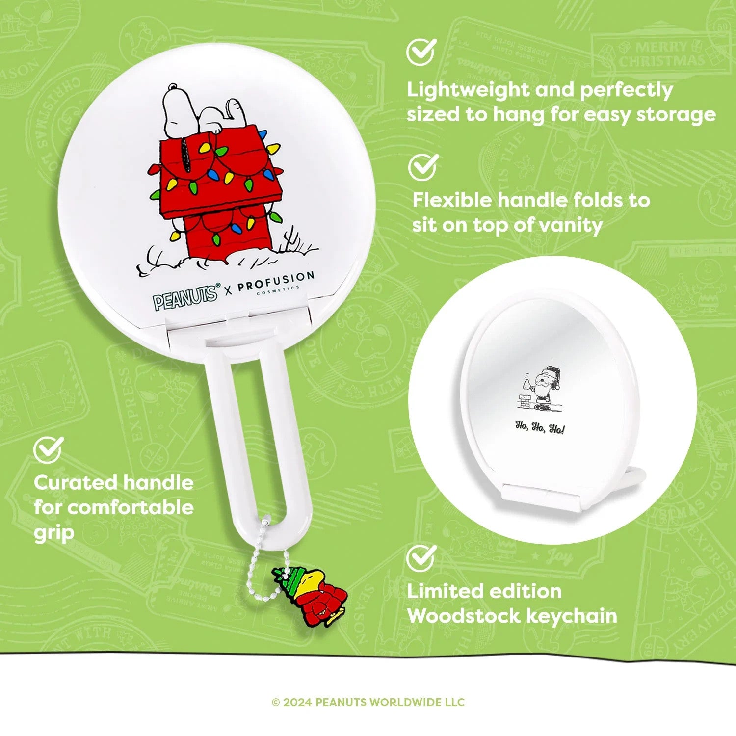 Profusion - Peanuts Holiday Handheld Mirror