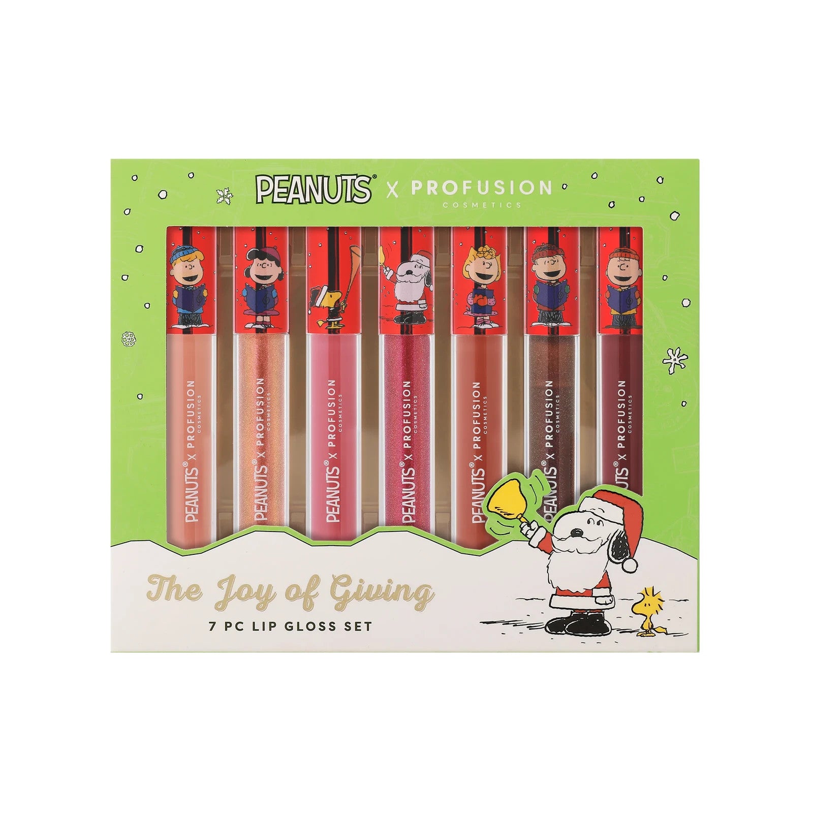 Profusion - Peanuts Holiday The Joy of Giving 7pc Lip Gloss Set