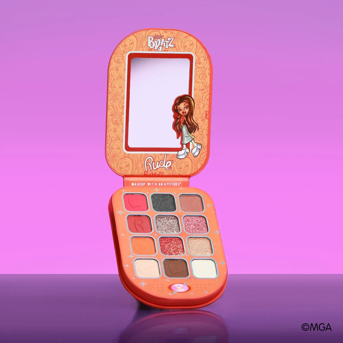 Rude Cosmetics - Bratz Jade Eyeshadow Palette - Kool Kat
