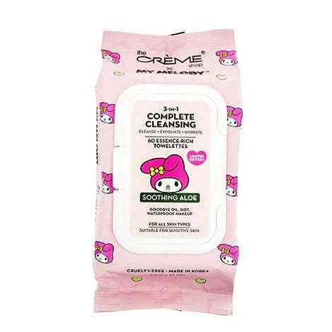 The Creme Shop - My Melody 3-IN-1 Complete Cleansing Towelettes Soothing Aloe