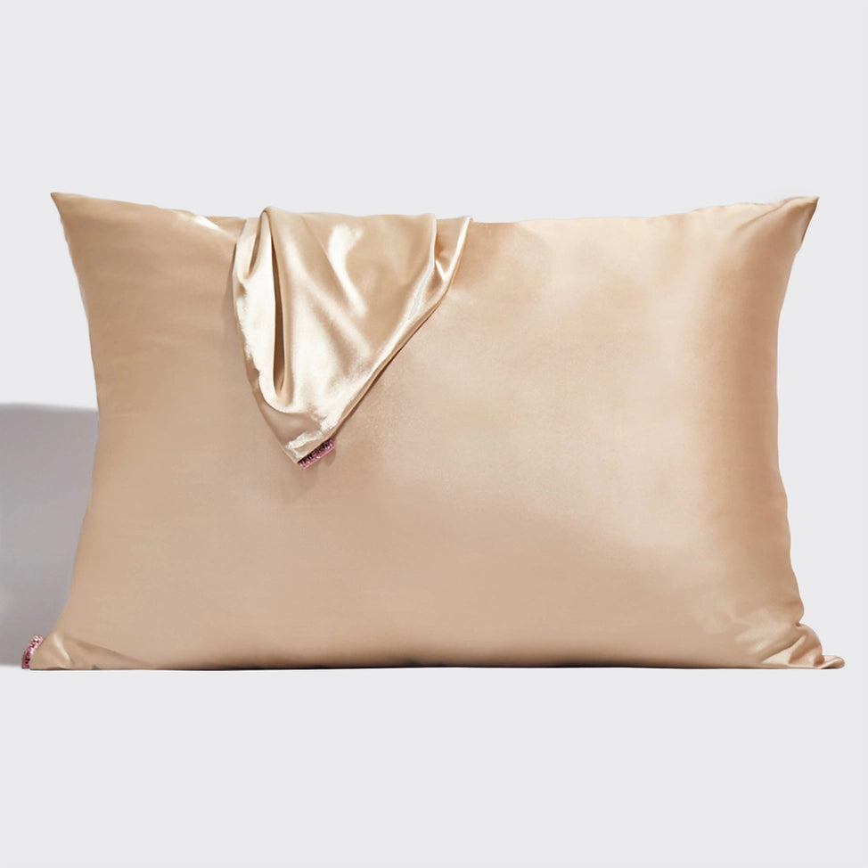 Kitsch - Holiday Satin Standard Pillowcase 2pc Set - Champagne