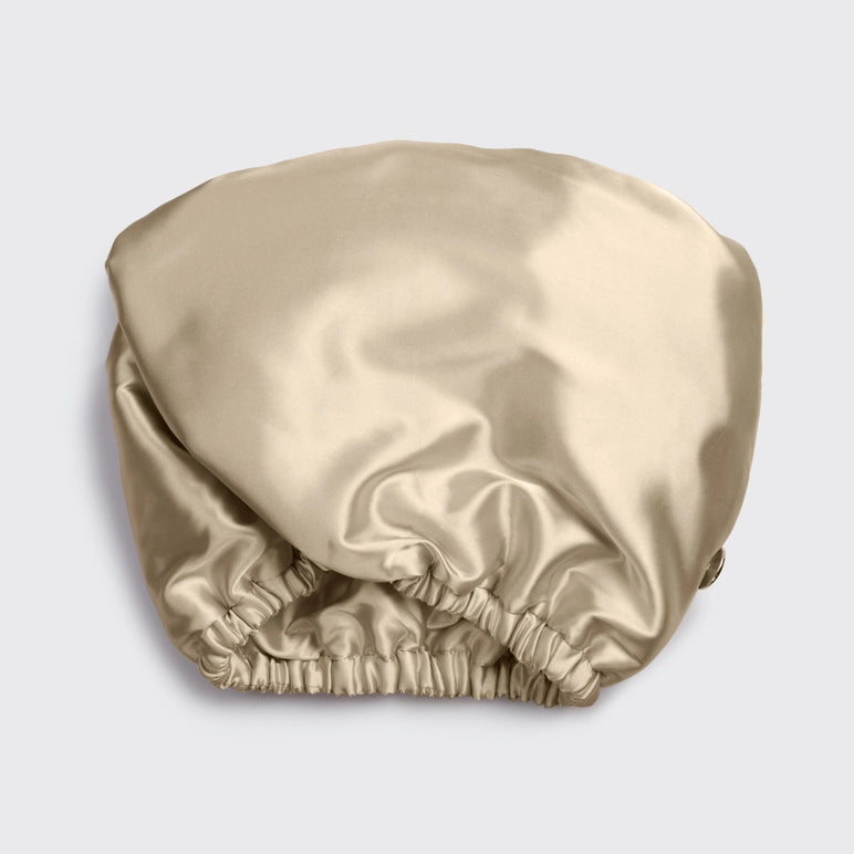 Kitsch - Satin Quick Dry Hair Towel - Champagne