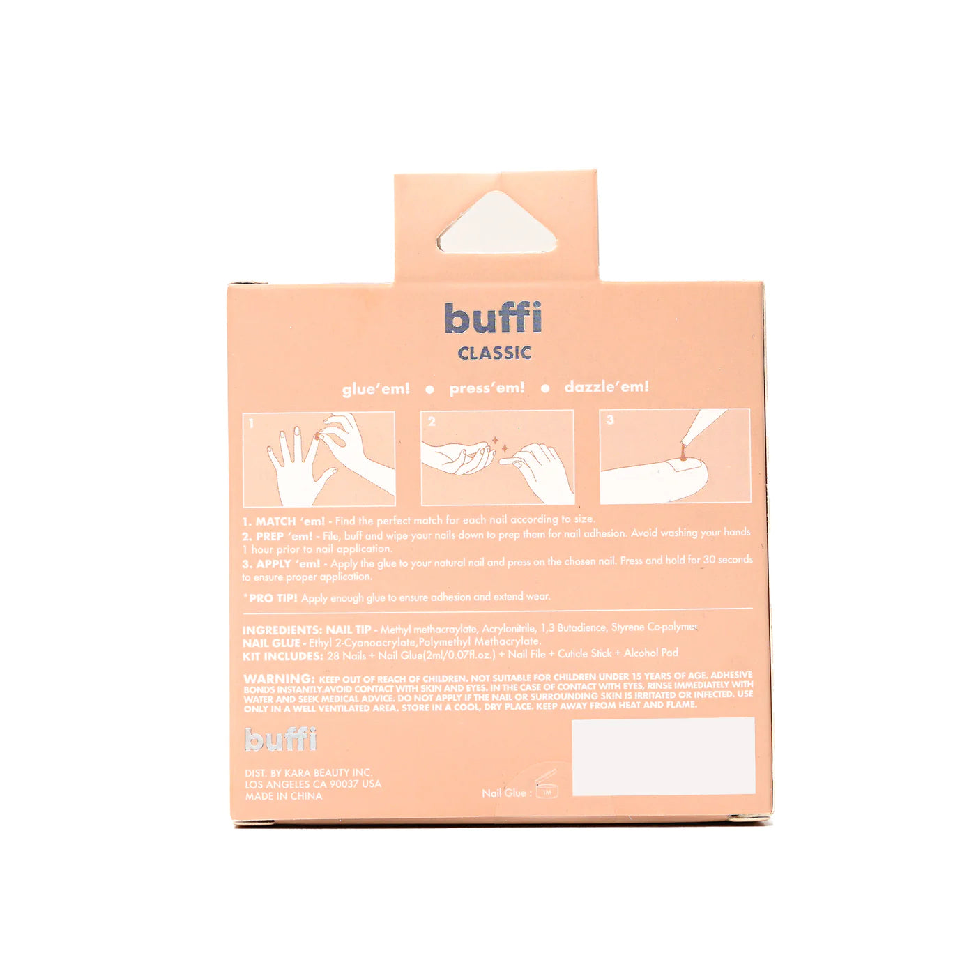 Kara Beauty - Buffi Press On Nails First In Line – Discount Beauty Boutique