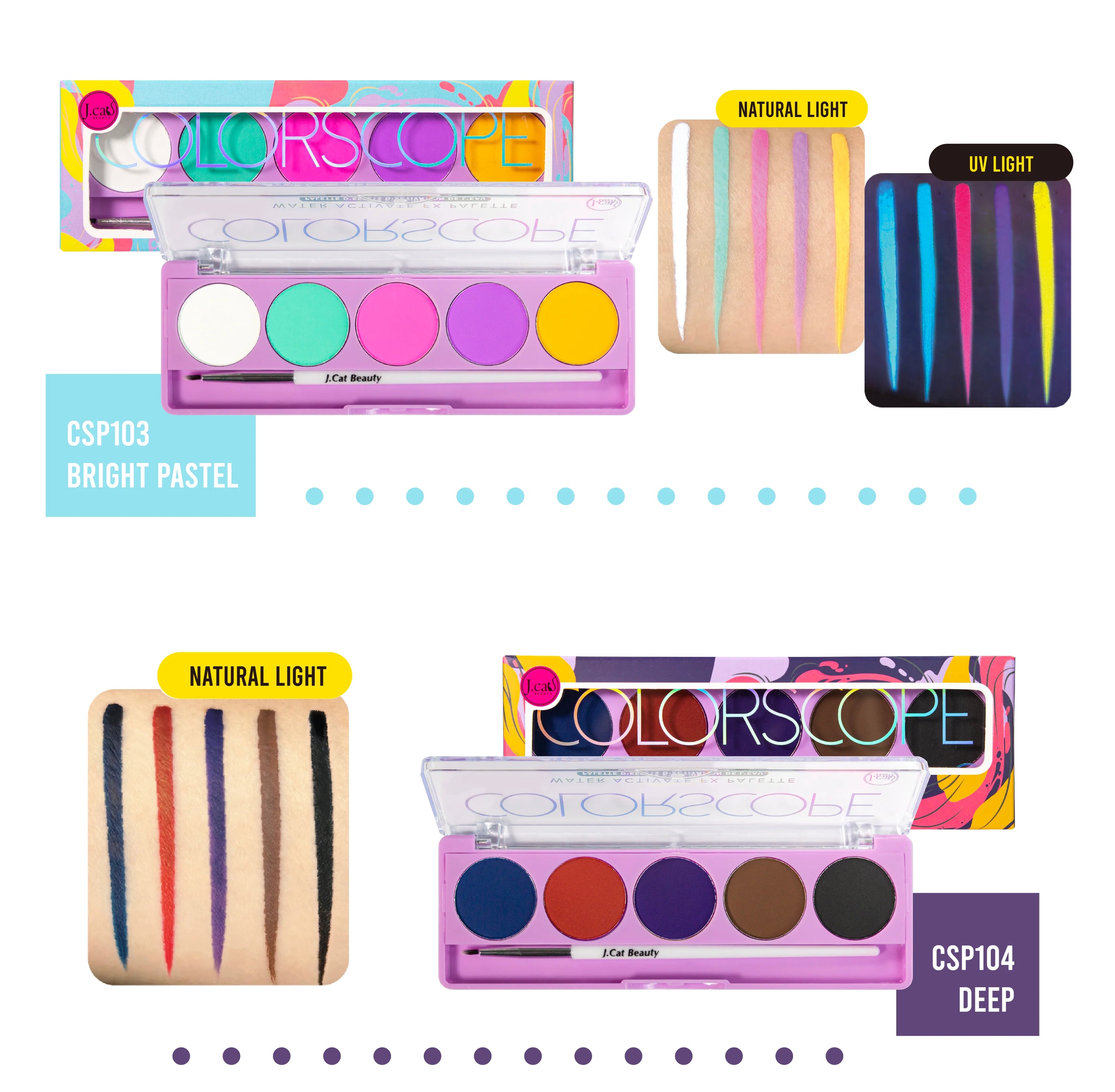 J.Cat Beauty - Colorscope Water Activated FX Palette Primary