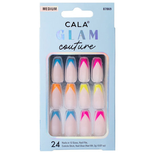 Cala - Glam Couture Medium Multi Color Press On Nails